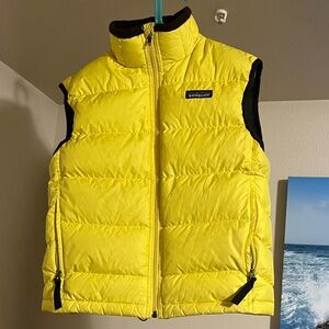 Patagonia Bright Yellow Down Puffer Vest